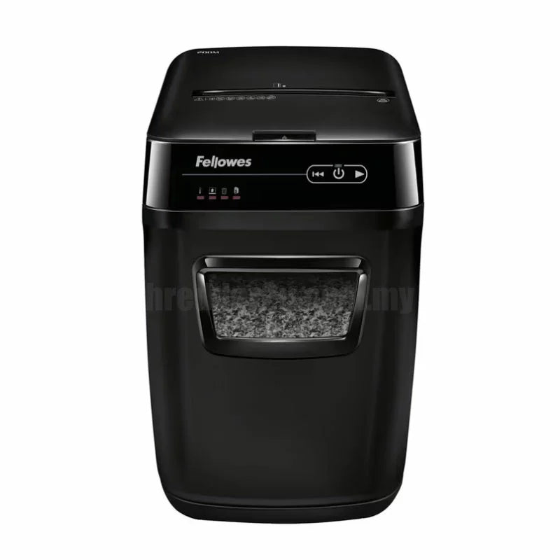 Fellowes AutoMax™ 200M Commercial Shredder – Automatic Feed, Cross-Cut, 10-Sheet Manual/200-Sheet Auto, Ultra-Quiet, Energy-Efficient for Office Use Fellowes AutoMax™ 200M Commercial Shredder – Automatic Feed, Cross-Cut, 10-Sheet Manual/200-Sheet Auto, Ultra-Quiet, Energy-Efficient for Office Use